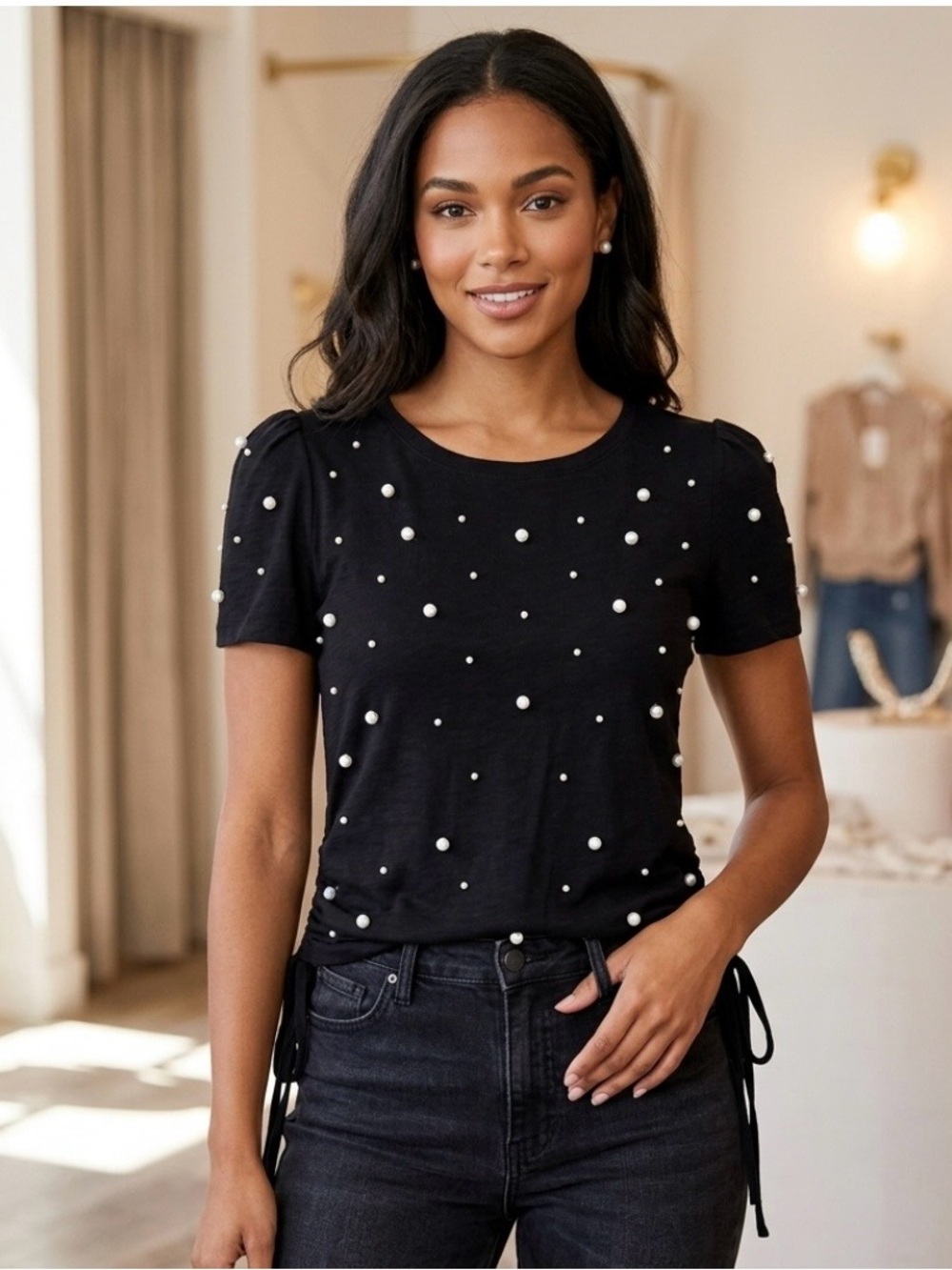 Inc International Concepts Embellished Top